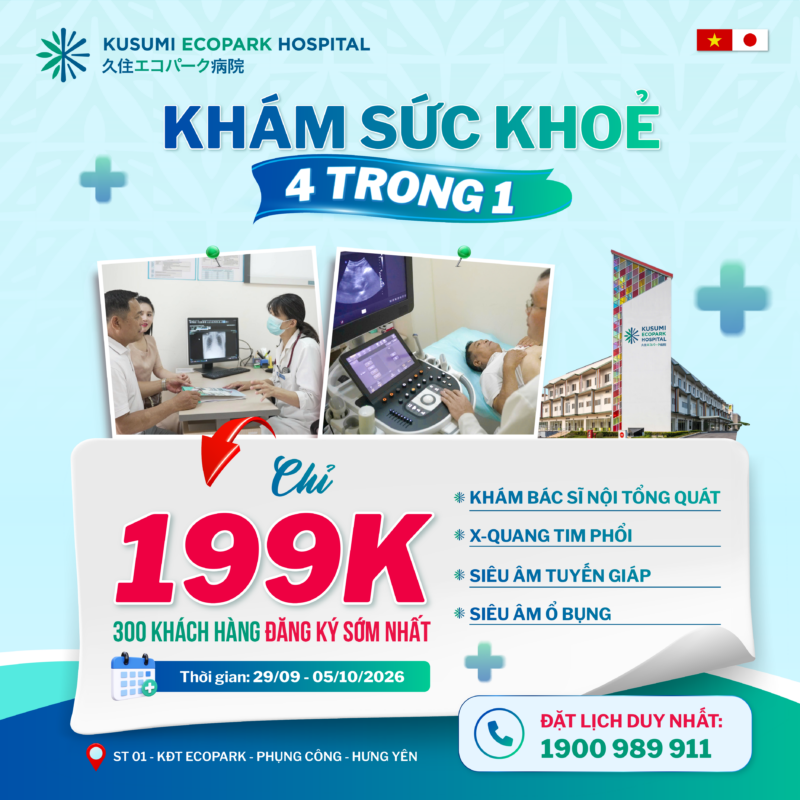 Khám sức khỏe 4 trong 1 với chi phí ưu đãi